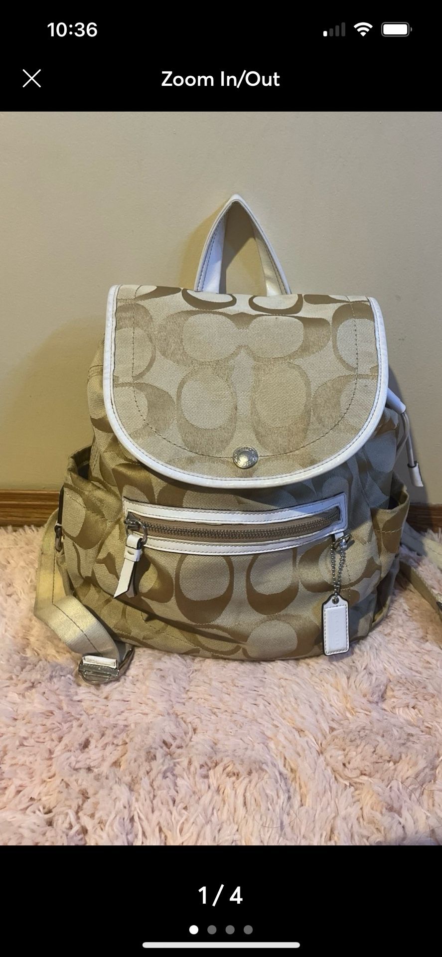 バッグ Vintage Coach Retro Classic Backpack Vintage Coach BackPack