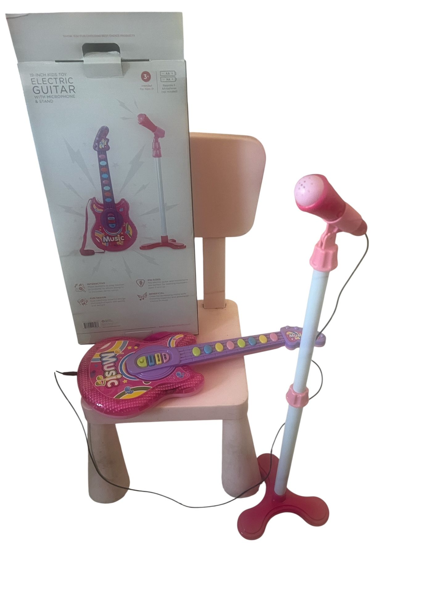 BCP Electric Guitar with Microphone Stand