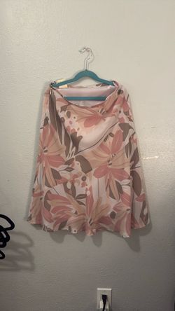 Floral Print Flowy Skirt