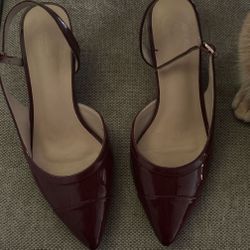 Red Wine Kitten Heels 