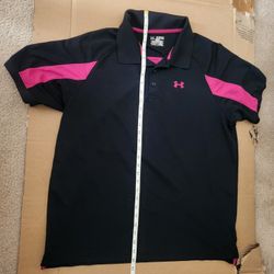 Under Armour regular fit black men's polo style shirt