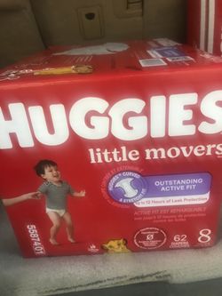 Huggies little movers size 8