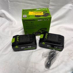 2 Greenworks Powerall 24v Batteries - 4AH