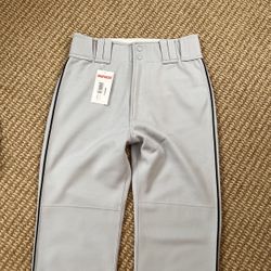 Baseball Pants, Piped-Black, Marucci, Size Small