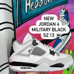 Jordan 4 Military Black Sz 13