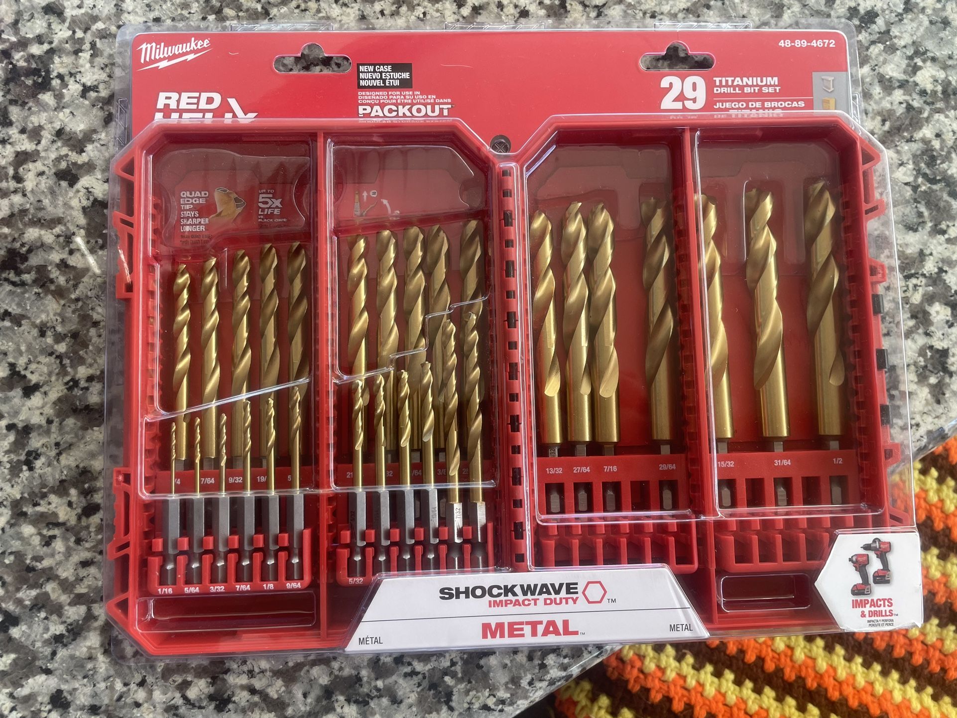 Milwaukee Titanium drill bits