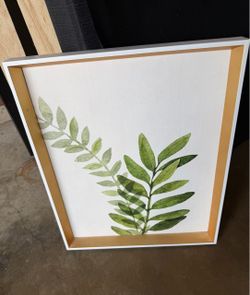 Framed Botanical Leaf Wall Art