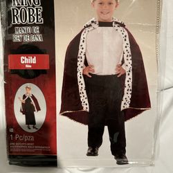 King Robe And Crown Halloween Costume, Child Size One Size Fits All