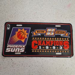 Suns license plate