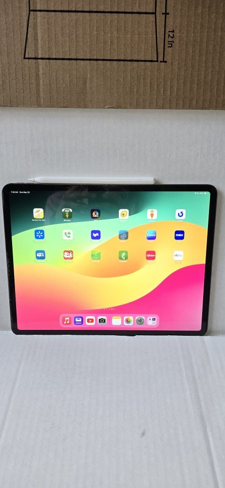 Apple iPad Pro Max 12.9" 256gb 3rd gen Like new. Wifi & VERIZON Cellular
