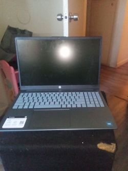 HP laptop with charger