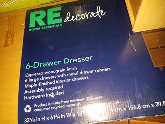 6 DRAWER DRESSER IN BOX