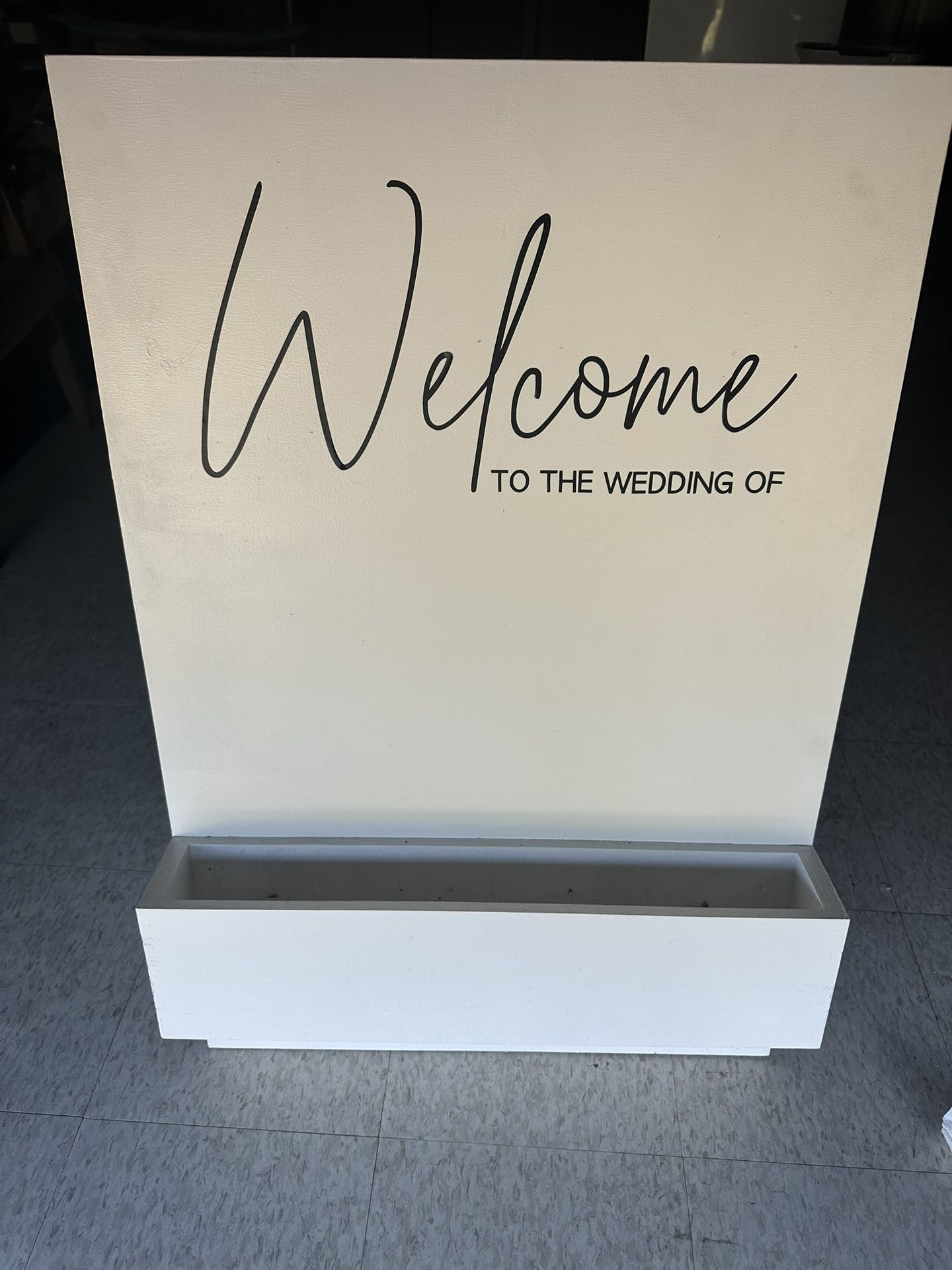 Wedding Welcome Flower Box