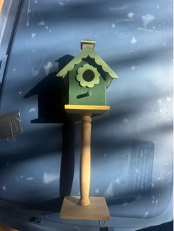 Green bird house