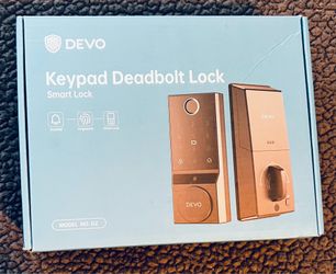 Smartlock, Keypad Deadbolt Lock (Black)
