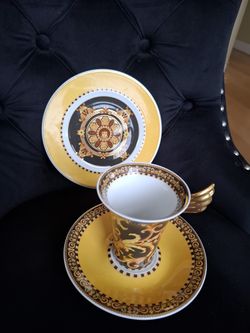 Versace by Rosenthal Barocco Cup, Saucer, and Plate Set