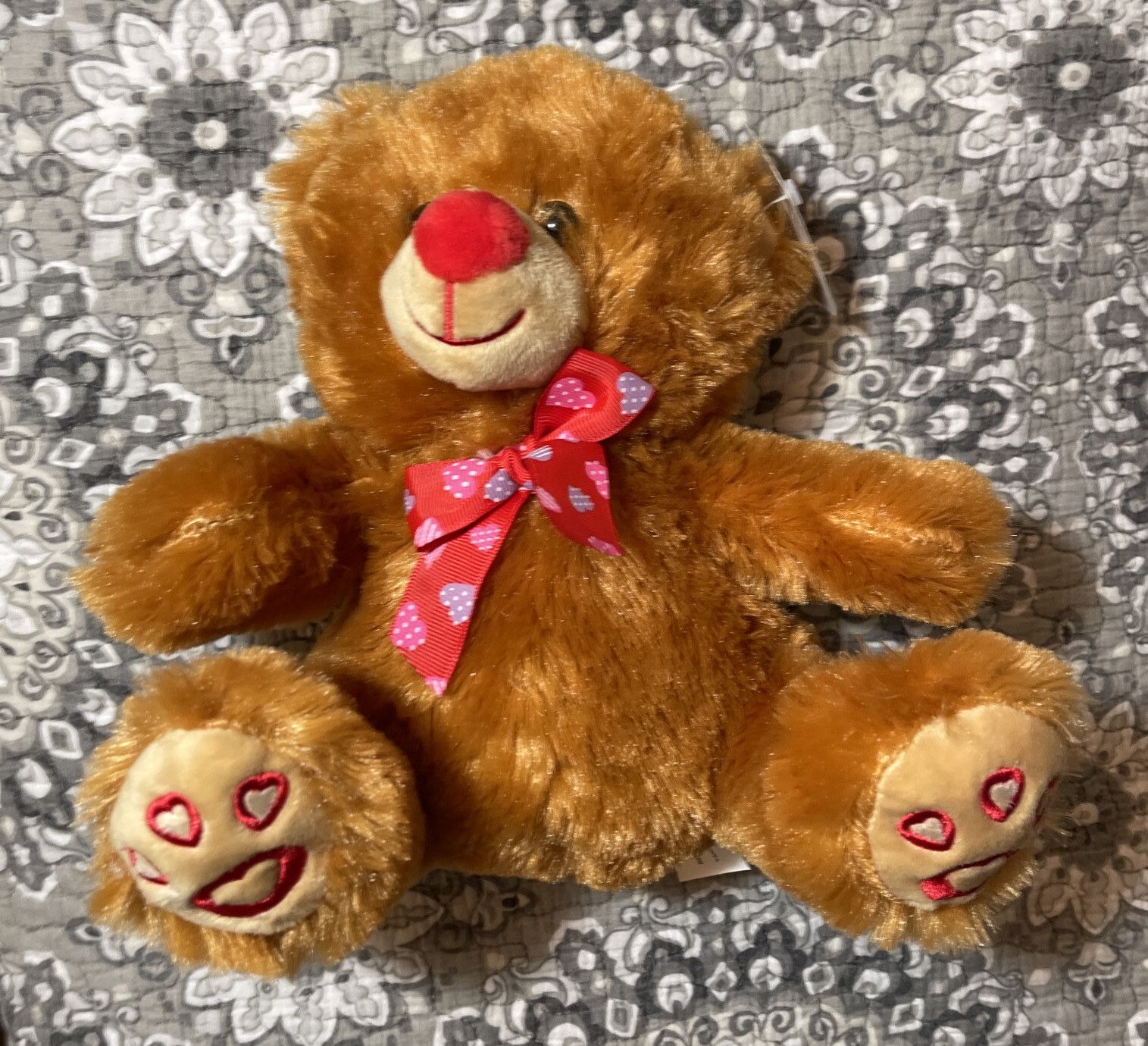 Smart Living Plush Valentine's Day Teddy Bear 9.5in New w/ Tags
