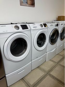 Samsung front load washer and gas dryer set