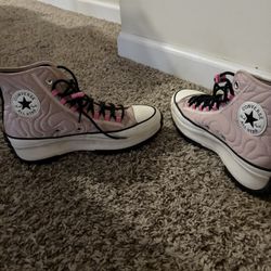 Converse Run Star Hike Platform High Quilted Sz 10