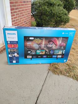 -2025 Model 50 In. Philips 4k Google Smart TV W/Remote-