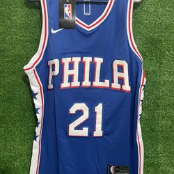 JOEL EMBIID PHILADELPHIA 76ERS NIKE JERSEY BRAND NEW WITH TAGS SIZES MEDIUM AND XL AVAILABLE