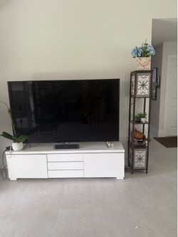 Tv+tv stand+lamp with shelf