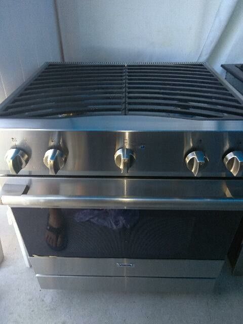 Viking stainless steel range oven stove home and kitchen appliances