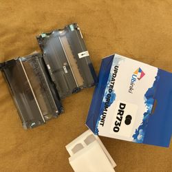 DR730 Compatible Drum Unit (Not Toner) Replacement for Brother DR-730 DR760 760 Black 2-Pack for HL-L2350DW HL-L2370DW HL-L2395DW HL-L2325DW MFC-L2750
