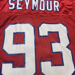 Men's New England Patriots Reebok Throwbacks Richard Seymour Jersey - Size Large