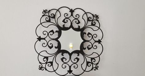 Rusted Cast Iron Mirror (Read Description)