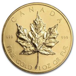 Special Price! 0% over spot! No premium! 1oz Gold Canada Maple Leaf
