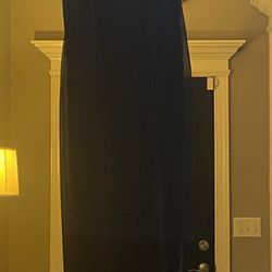 Prom Dress Black W/Blue shimmer