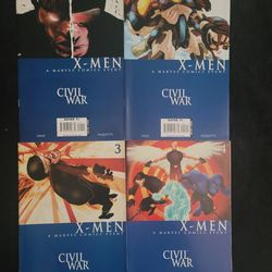 Civil War X-Men Complete Set 1-4 Marvel Comics