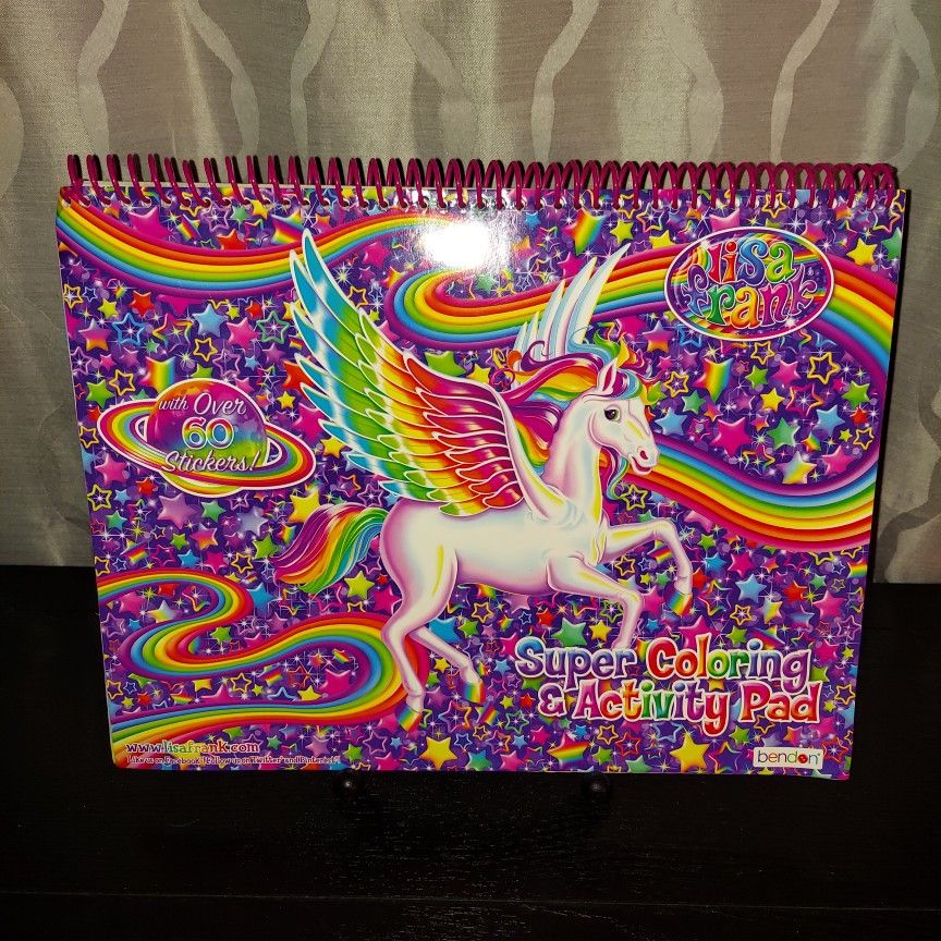 Lisa Frank Super Coloring and Activity Pad & Stickers