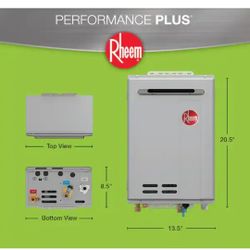 Rheem
Performance Plus 9.5 GPM Smart Non-Condensing Outdoor Natural Gas Tankless Water Heater