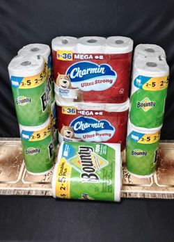 Charmin Ultra Strong & Bounty Paper Towels Bundle