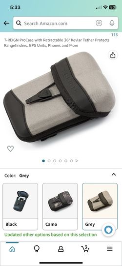  T-REIGN ProCase with Retractable 36" Kevlar Tether Protects Rangefinders, GPS Units, Phones Etc.