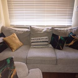 Big Couch And Small Couch With A Rug Thrown In!!! 