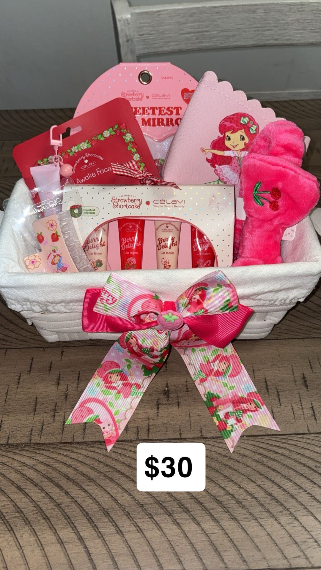 Strawberry Shortcake Gift Basket $30