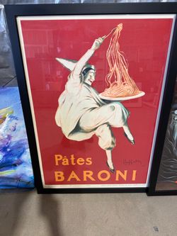 Pâtes Baroni Vintage Framed Advertising Poster