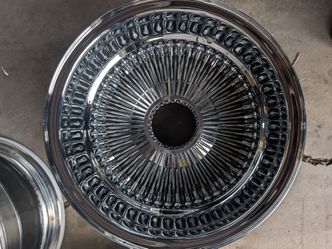 14x7 100 Spoke Straight Lace Lowrider Rims
