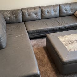 Custom Leather Couch