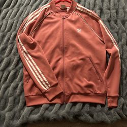 Adidas Pink Track Jacket Size L