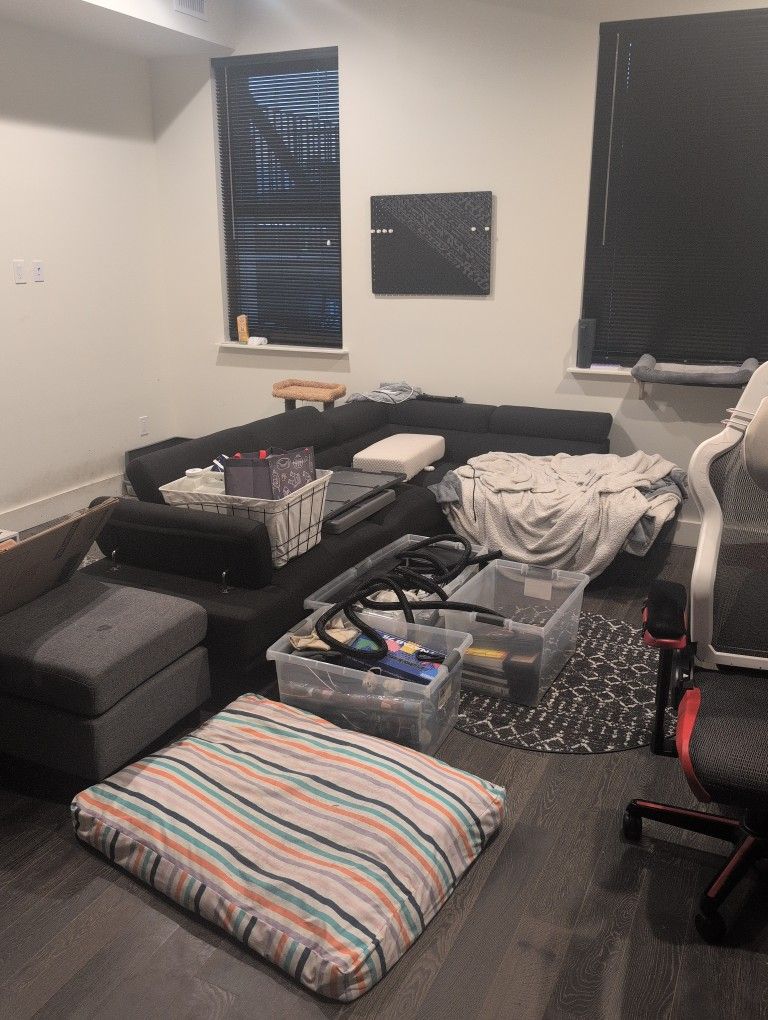 Couch + Ottoman FREE (Must Pick Up) Plainfield