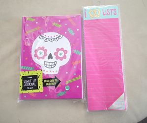 Skull Journal Notebook & To Do List. Pick up in Garland 75042 by appointment.