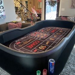 Craps Table With Diamond Walls