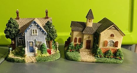 Miniature Cottage & Prairie Church by Dustal Onc
