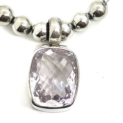 Sterling Amethyst Pendant Necklace