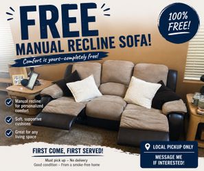 Free reclining sofa