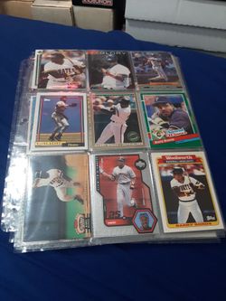 18 Barry Bonds Baseball Cards Different Brands and Different years